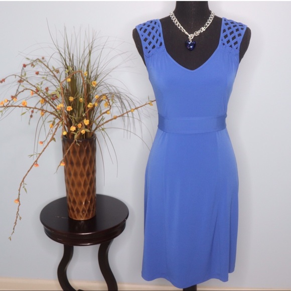 Banana Republic Dresses & Skirts - Sleeveless Blue Banana Republic Fit & Flare Dress